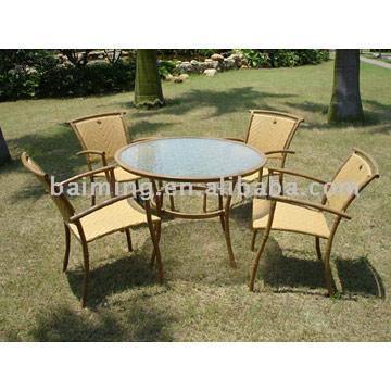  Aluminum-Rattan Chair