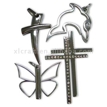  Titanium / 316 Stainless Steel Necklace Pendants