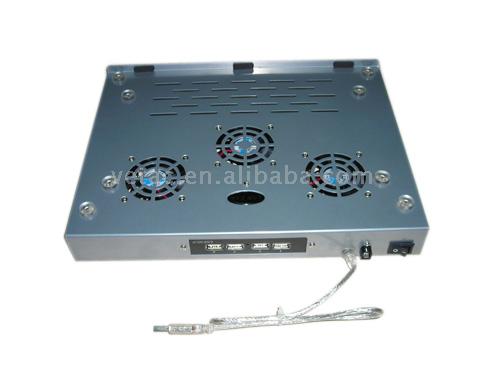  Aluminum Notebook Cooler Pad with 3 Built-In Fans & 3 Port USB 2.0 Hub (Aluminium Notebook Cooler Pad mit 3 Built-In Fans & 3 Port USB 2.0 Hub)
