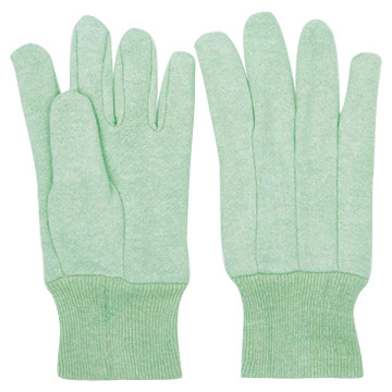  Jade-Green Cotton Jersey Gloves (Jade Gr n Cotton-Джерси Перчатки)