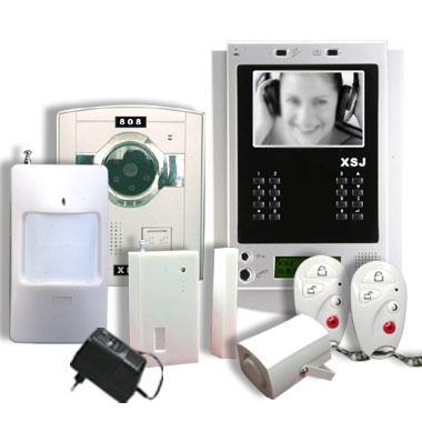 LCD-Funktelefon Alarm-und Wired W / B Video-und Audio-Bell (LCD-Funktelefon Alarm-und Wired W / B Video-und Audio-Bell)