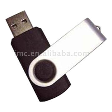  Spin USB Flash Disk with Transparent Body (IMC195)