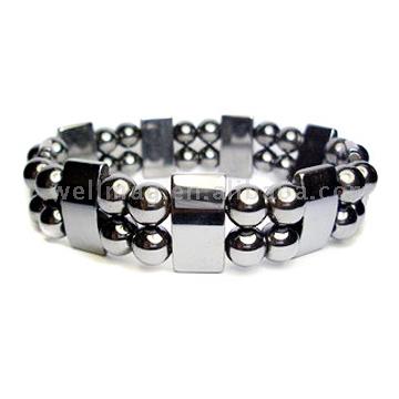  Double String Magnetic Hematite Bracelet