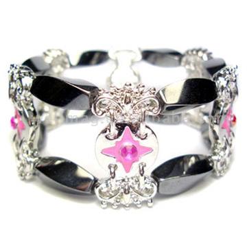  Double String Magnetic Hematite Bracelet