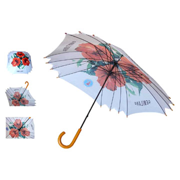  23" x 12 Ribs One-Cover Straight Umbrella (23 "х 12 ребер одной обложкой Прямо Umbrella)