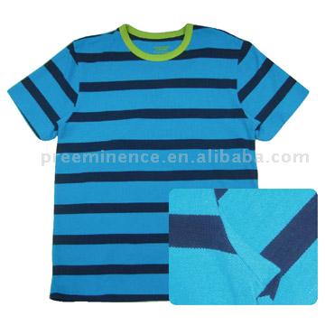  Men`s Striped Pique T-Shirt (Полосатая мужская Пике T-Shirt)