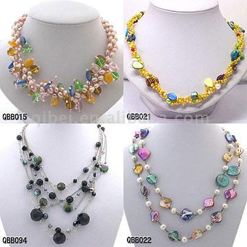  Fashion Pearls Shell Necklace (Fashion Perlen Shell Halskette)
