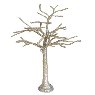  80cm Artificial Glittery Silver Tree (80см Glittery Искусственное дерево серебро)