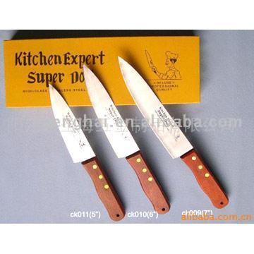  Chef Knife( Wooden Handle) (Шеф нож (деревянная ручка))
