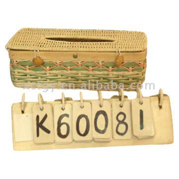  Rattan/Wooden Tissue Box (Rattan / Holz-Tissue Box)