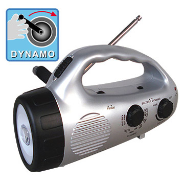  Self-Powered Dynamo AM/FM/WB Flashlight Radio
