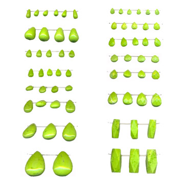  Lime Green Chalk Turquoise Bead ( Lime Green Chalk Turquoise Bead)