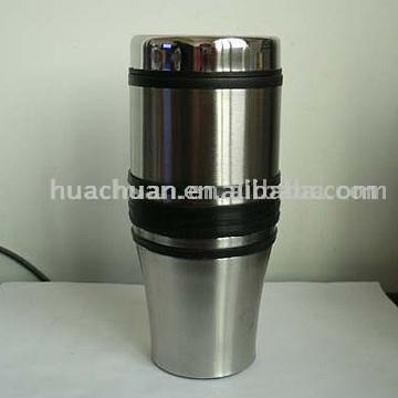  500ml Stainless Steel Vacuum Flask With PU Leather (500мл нержавеющая сталь Термос с PU кожа)
