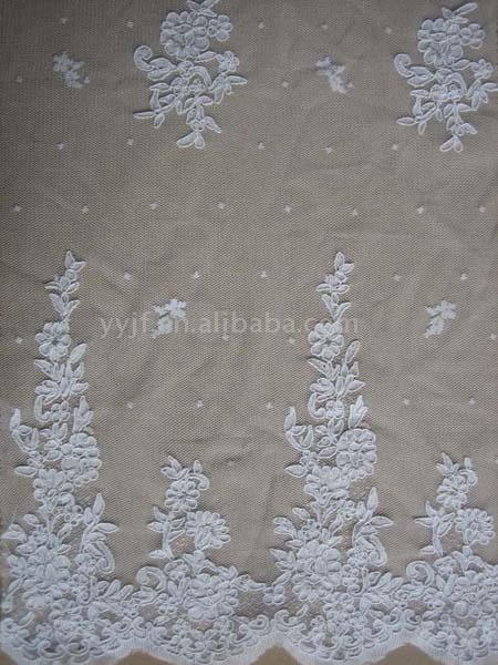  Mesh Embroidery Fabric with Spangle Handcraft ( Mesh Embroidery Fabric with Spangle Handcraft)