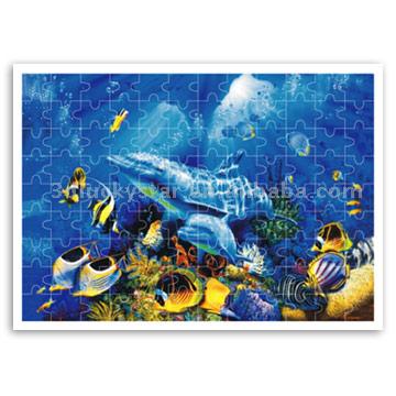  3D/2D Lenticular Puzzle in Graphic Effect