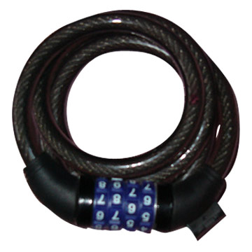  4-Digit Combination Spiral Lock