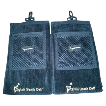  Golf Towel with Mesh Bag ( Golf Towel with Mesh Bag)