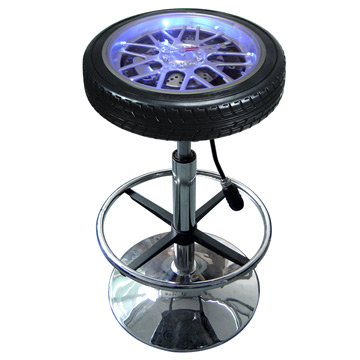  Bar Chair Clock with LED Lights