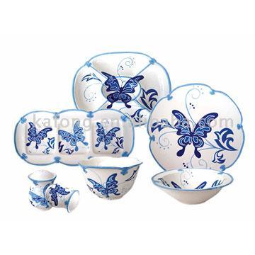  Butterfly Series Dinnerware (Бабочки серия Посуда)