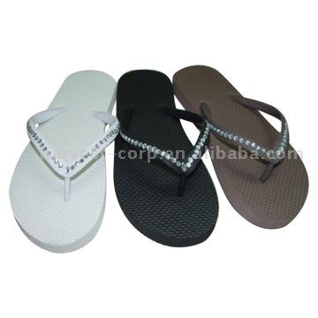  Beaded Thong Slippers ()