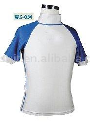  Lycra Low Collar Long Sleeves Rash Vest ( Lycra Low Collar Long Sleeves Rash Vest)