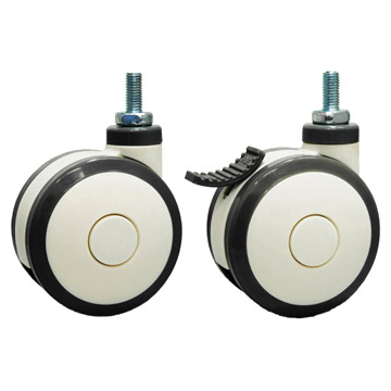  Twin-Wheel Swivel and Lock Casters