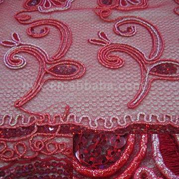  Mesh Fabric with Three Combined Embroidery (Mesh Fabric avec trois combinés de broderie)