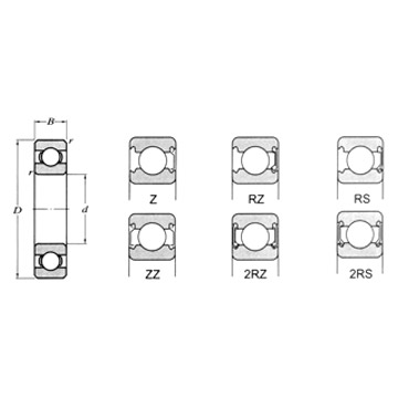  Stainless Steel Deep Groove Ball Bearing (Stainless Steel Groove Deep Ball Bearing)