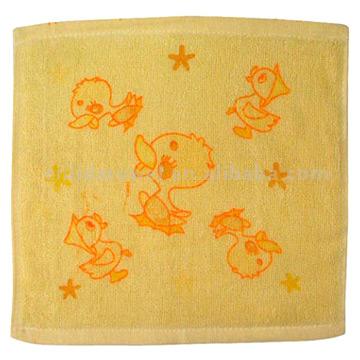  Square Plain Woven and Printed Towel ( Square Plain Woven and Printed Towel)