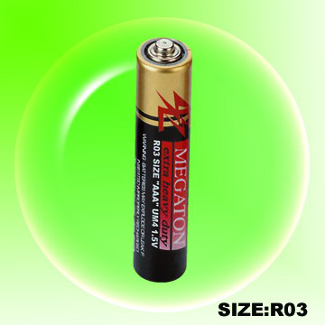 Größe AAA Zink-Kohle-Batterie 1.5V (Größe AAA Zink-Kohle-Batterie 1.5V)