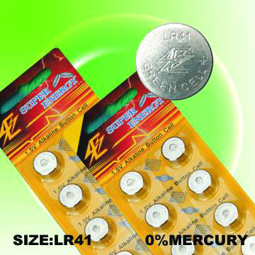  Mercury Free Alkaline Button Cell 1.5V ( Mercury Free Alkaline Button Cell 1.5V)