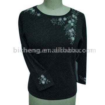  Ladies` Long Sleeve Knitted Pullover (Ladies `Pull à manches longues en tricot)