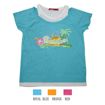  Girls` T-Shirt ( Girls` T-Shirt)