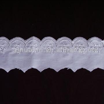  Trimming Embroidered Lace (Parage brodé dentelle)
