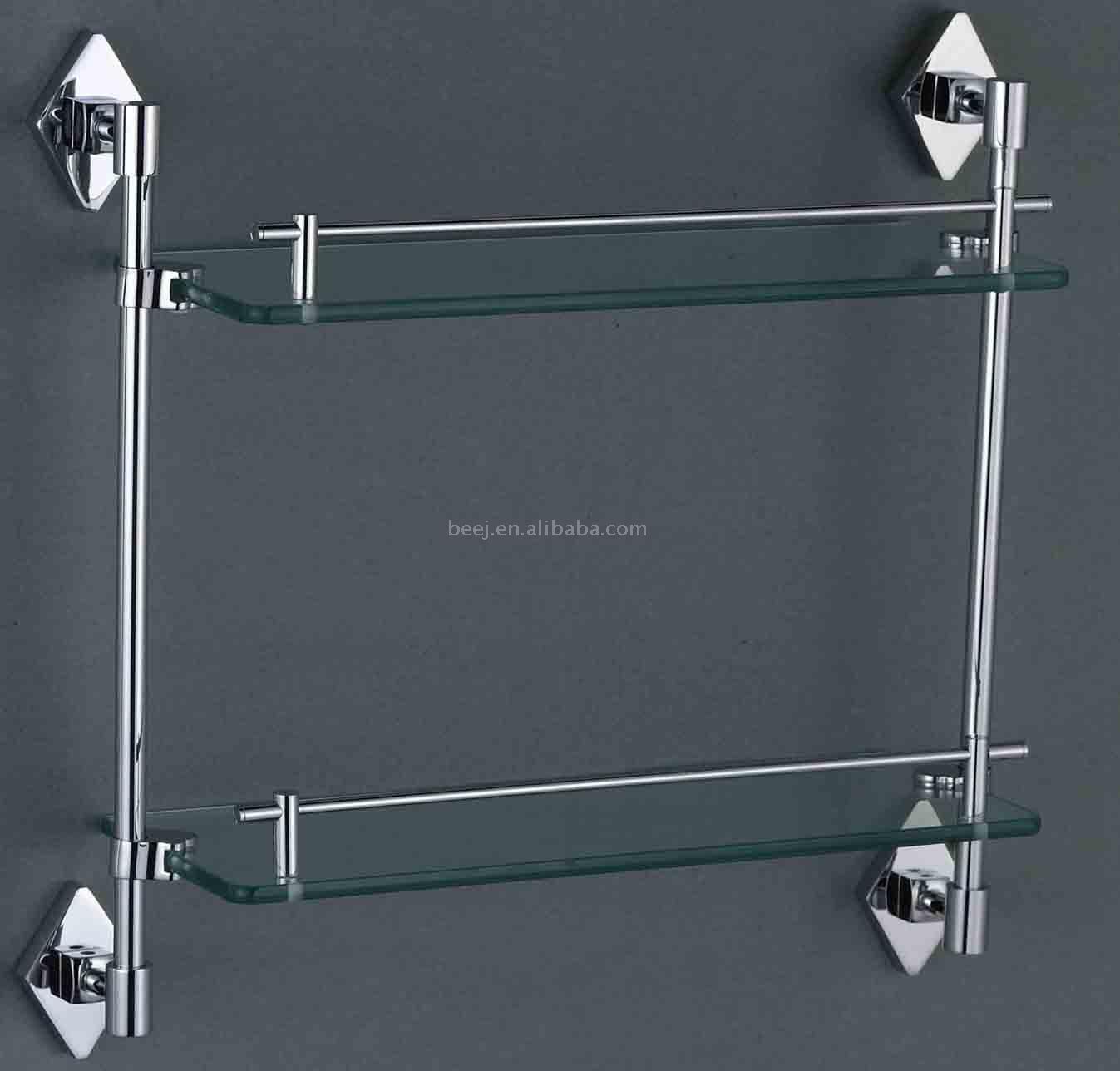  Single Glass Shelf with Towel Bar (Unique de verre Tablette avec Towel Bar)