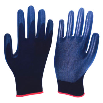  13g Black Nylon with Grey Foam Nitrile Coated Glove ( 13g Black Nylon with Grey Foam Nitrile Coated Glove)