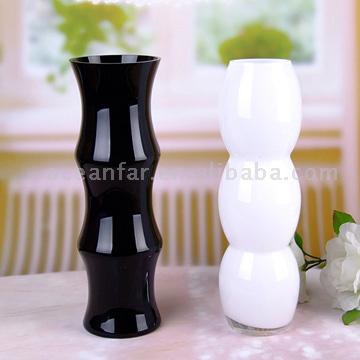 Bambus-Stick Shaped Glass Vase. (Bambus-Stick Shaped Glass Vase.)