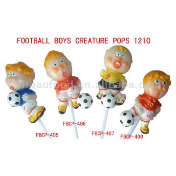  Football Boy Creature Lollipops