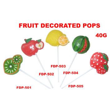  Hand-Decorated Fruit Pops
