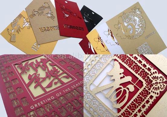  Laser Carve Greeting Card ()