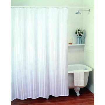  Satin Stripe Shower Curtain (Satin Stripe rideau de douche)
