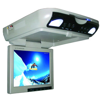  10.4" TFT-LCD Roof Mount Monitor with Built-In DVD Player