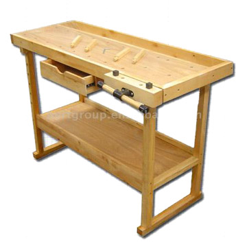  Wooden Bench with Brich Material (Деревянный табурет с Брич Материал)