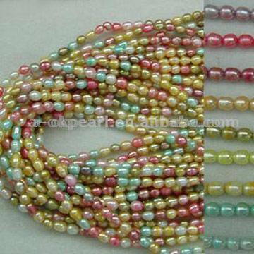  Multicolor Rice Pearl Strands & Necklaces ( Multicolor Rice Pearl Strands & Necklaces)