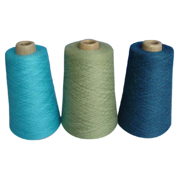  Cotton-Viscose-Nylon-Angora Dehaired Semi-Worsted Yarn (Coton, viscose et nylon Angora épilée semi-peigné Fil)