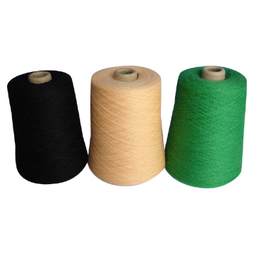  Cotton-Nylon-Viscose-Angora-Cashmere Semi-Worsted Yarn (Coton, nylon, viscose et angora-cachemire semi-peigné Fil)