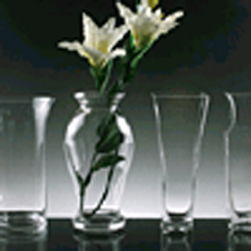  Clear Glass Vase (Vase en verre clair)