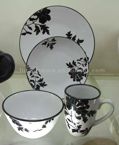  16pc Stoneware Dinner Set (16pc Stoneware Dinner Set)