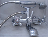  Telephone Bath and Shower Mixer with CP Brass Shower Head (Téléphone Bain et douche extérieur avec CP Brass Shower Head)