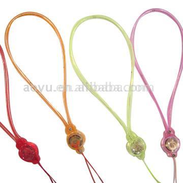  Rubber Lanyard with Flash Light (Gummi-Lanyard mit Flash Light)